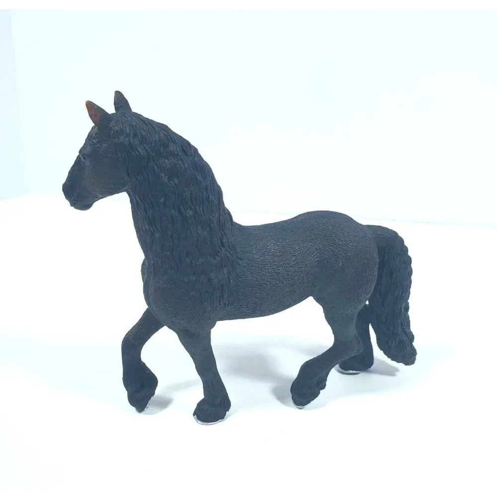 2009 Schleich Freisian Horse D-73527 Realistic Black Figure - Picture 4 of 16